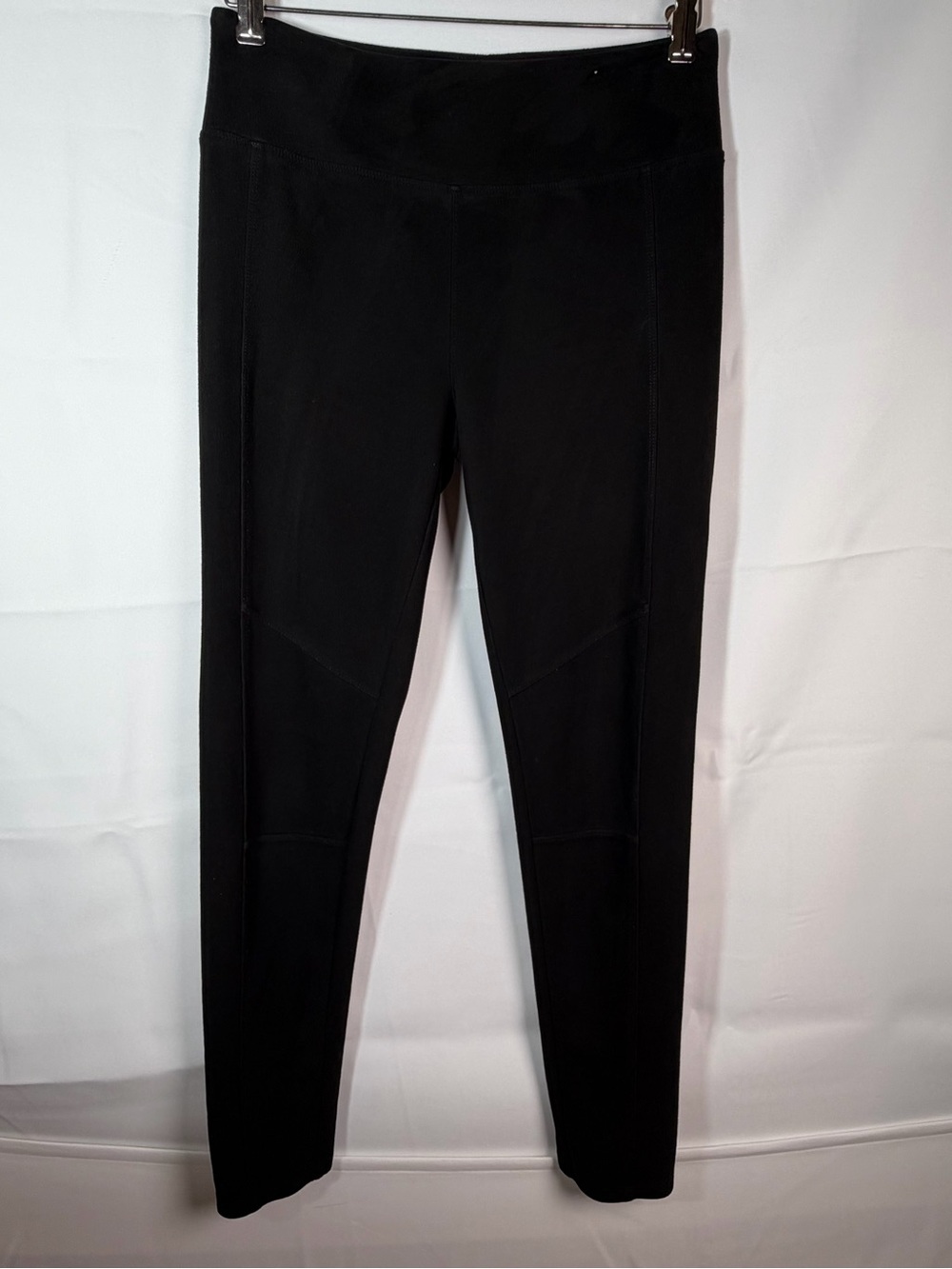 Vylette High Rise Black Ponte Pants Leggings Seamed Women's Medium Workout